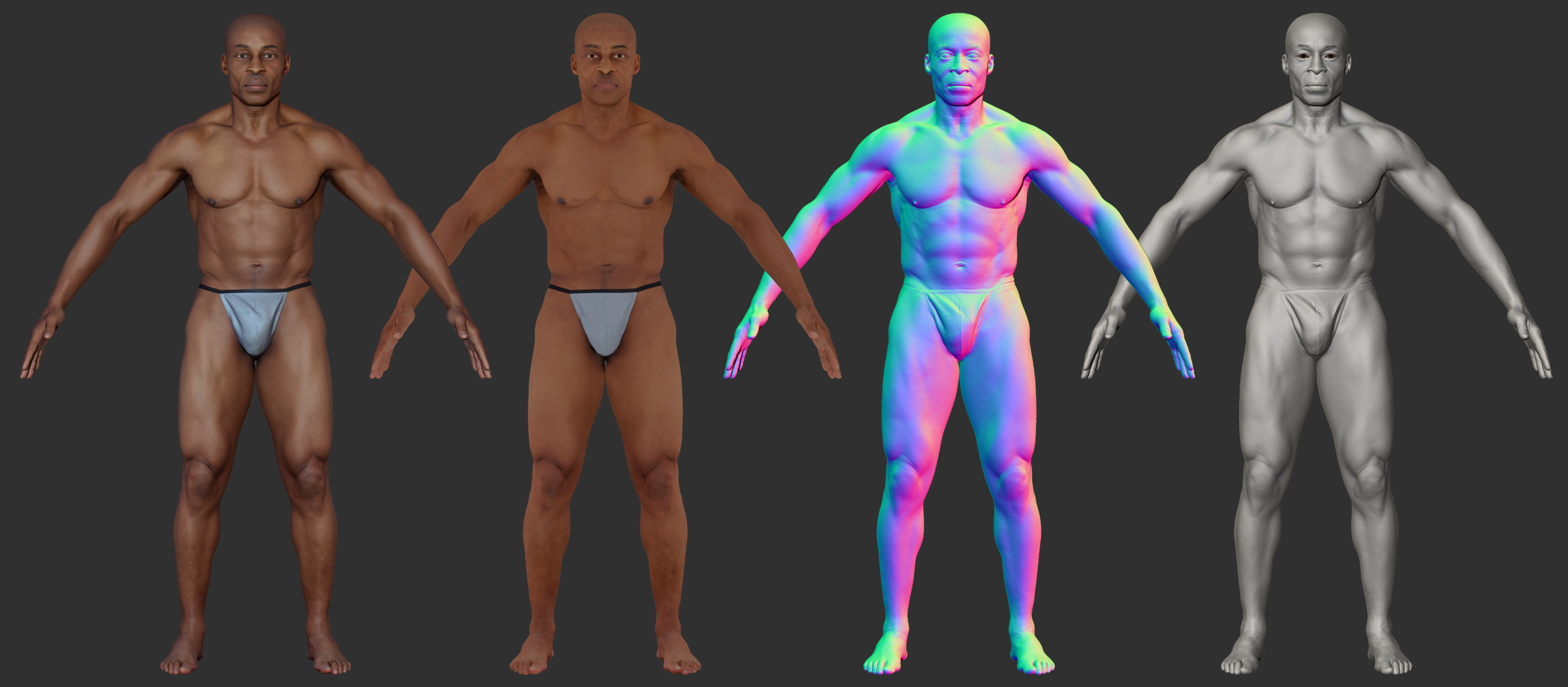 Animation Ready Body Scan Male 07